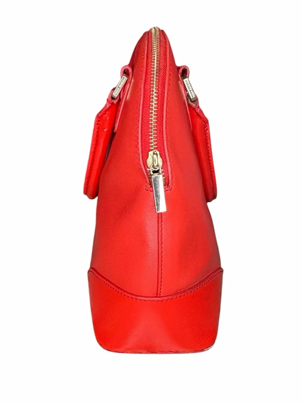 Tory Burch Robinson Dome Red Patent Leather Satchel